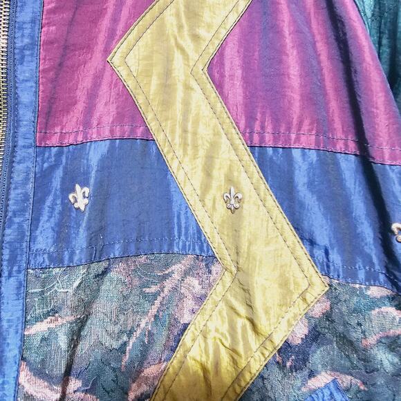 Beverly Hills Blues Jacket Vintage 90's Puffer Duck Down Pockets Women's Size XL - Picture 4 of 9